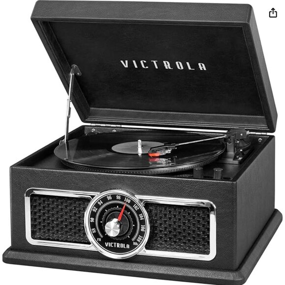 Victrola 4-in-1 Bluetooth Record Player with 3-Speed Turntable SHIPS AUG 8